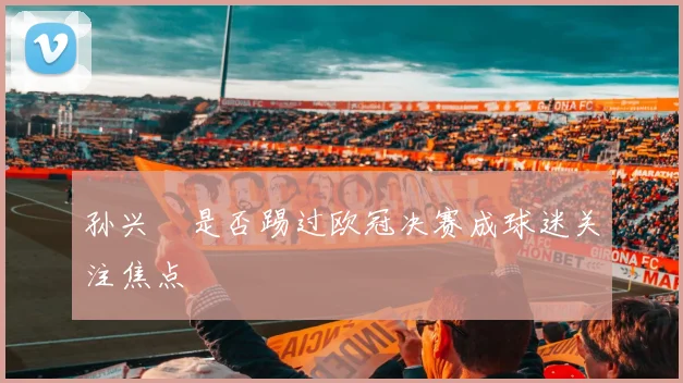 孙兴慜是否踢过欧冠决赛成球迷关注焦点